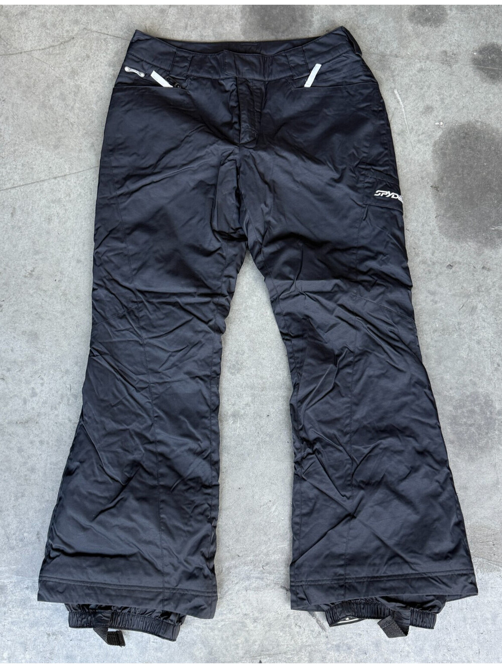 Womens Sz 10 SPYDER Snow Pants Black Snowboarding